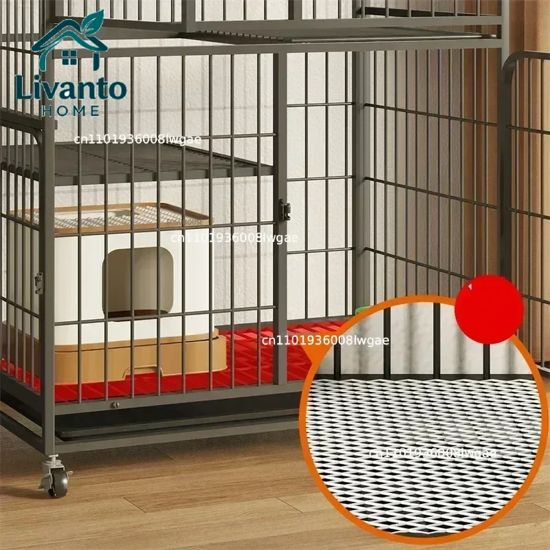 Super Large Space Cat Cages Luxury Two Floors Cat and Dog Cage House with Toilet Wrought Iron Enclosure Home Indoor Cat Villa
Super Large Space Cat Cages Luxury Two Floors Cat and Dog Cage House with Toilet Wrought Iron Enclosure Home Indoor Cat Villa