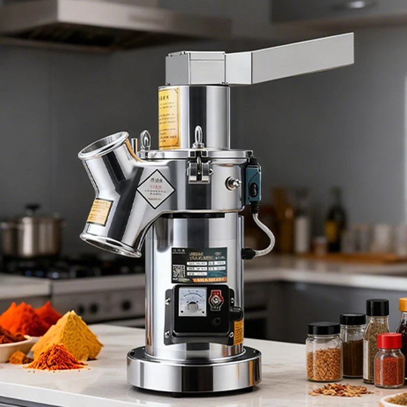 2500W Commercial Herb Grinder Continuous Flow Grinding Machine Stainless Steel Grain Spice Pulverizer Efficient Fine Powder
2500W Commercial Herb Grinder Continuous Flow Grinding Machine Stainless Steel Grain Spice Pulverizer Efficient Fine Powder