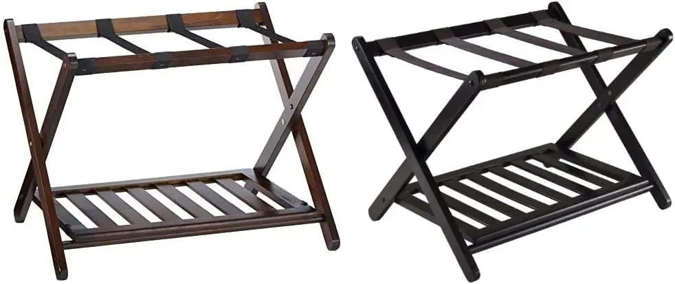 Stylish Cappuccino Luggage Rack with Shelf for Home Organization and Travel Storage
Stylish Cappuccino Luggage Rack with Shelf for Home Organization and Travel Storage