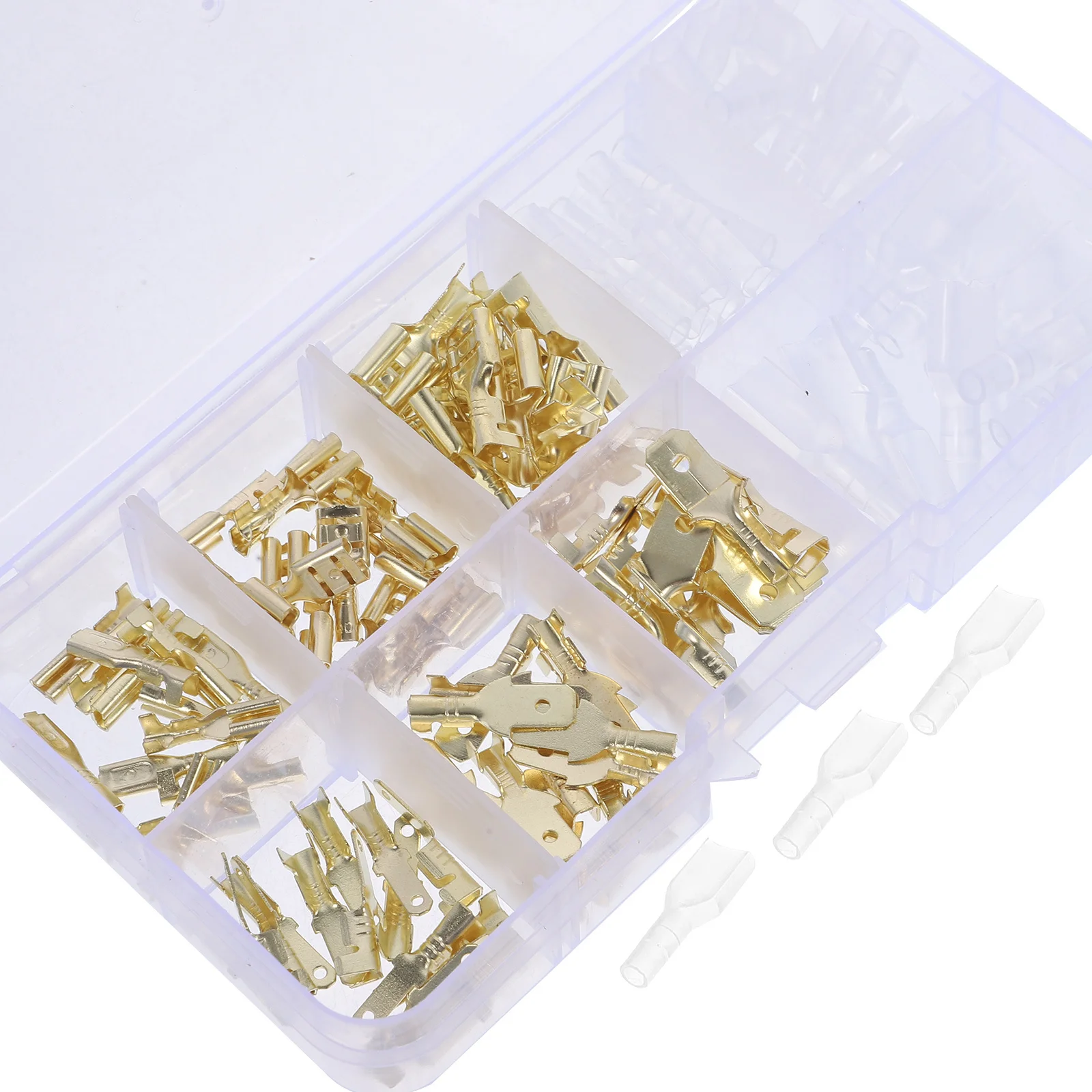1Set Spade Connector Assortment Electrical Insulated Crimp Terminals Durable Easy Installation Multiple Projects
1Set Spade Connector Assortment Electrical Insulated Crimp Terminals Durable Easy Installation Multiple Projects