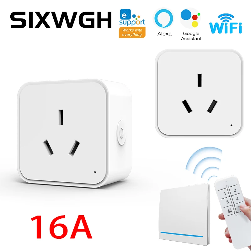 eWeLink 16A AU WiFi Smart Socket, Remote Control, Works with Alexa & Google Assistant, Schedule & Timer for Smart Home Devices
eWeLink 16A AU WiFi Smart Socket, Remote Control, Works with Alexa & Google Assistant, Schedule & Timer for Smart Home Devices