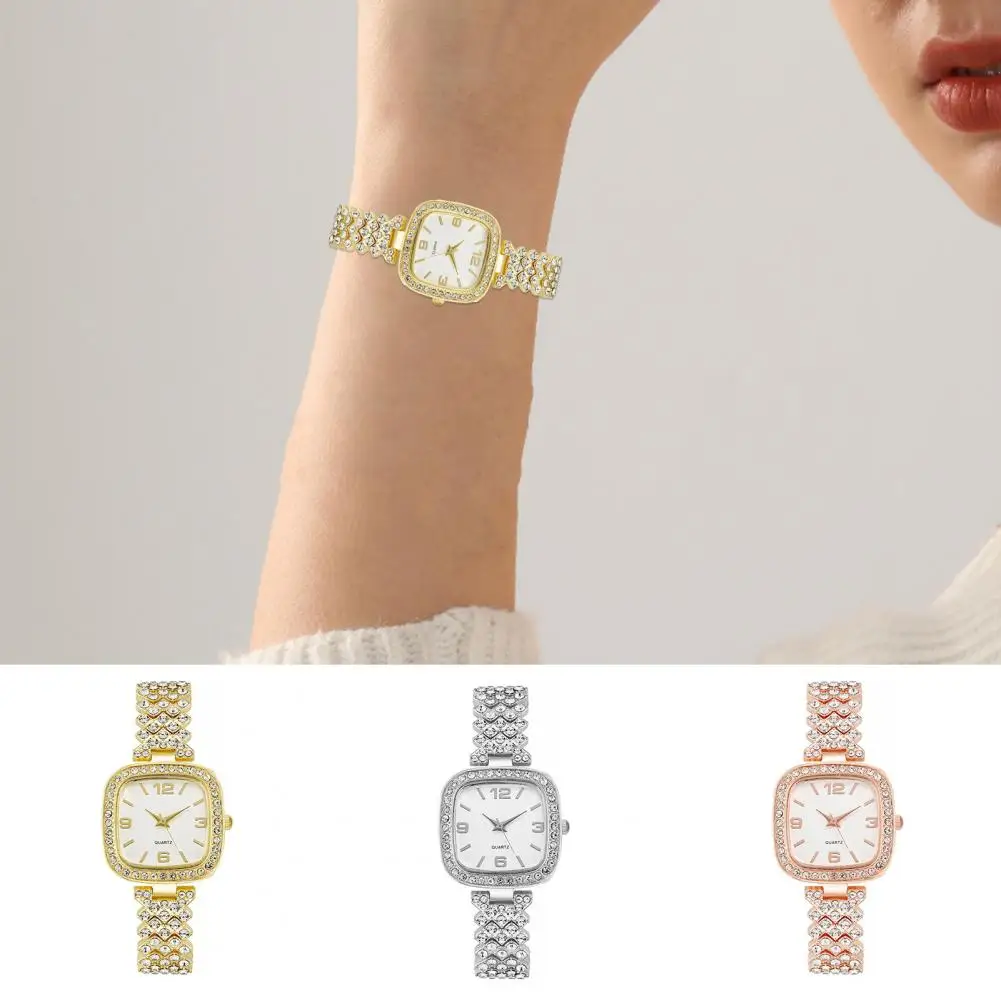 Ladies Watch Stylish Luxury Women Rhinestone Bracelet Watch Alloy Case Bracelet Watch
Ladies Watch Stylish Luxury Women Rhinestone Bracelet Watch Alloy Case Bracelet Watch