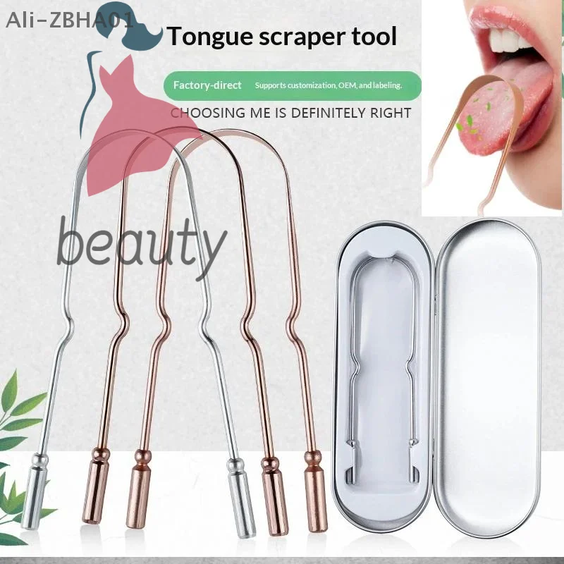 Stainless Steel/Pure Copper Tongue Scraper With Storage Box Oral Cleaner Brush Fresh Cleaning Hygiene High Quality Tongue Scrape
Stainless Steel/Pure Copper Tongue Scraper With Storage Box Oral Cleaner Brush Fresh Cleaning Hygiene High Quality Tongue Scrape