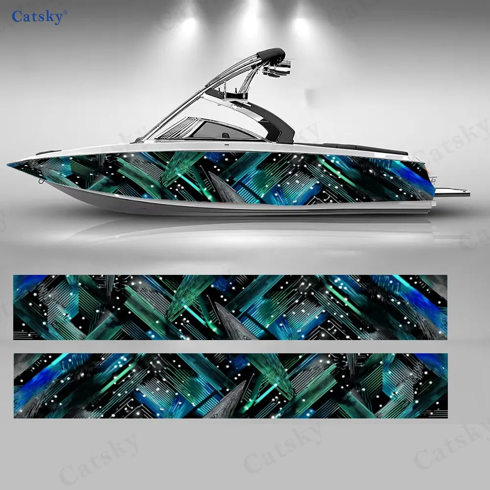 2 шт. наклеек для лодок с геометрическим узором в цветах бирюзовый и серый, водонепроницаемые виниловые наклейки из ПВХ для рыболовных лодок, прочные и стильные.
2 шт. наклеек для лодок с геометрическим узором в цветах бирюзовый и серый, водонепроницаемые виниловые наклейки из ПВХ для рыболовных лодок, прочные и стильные.