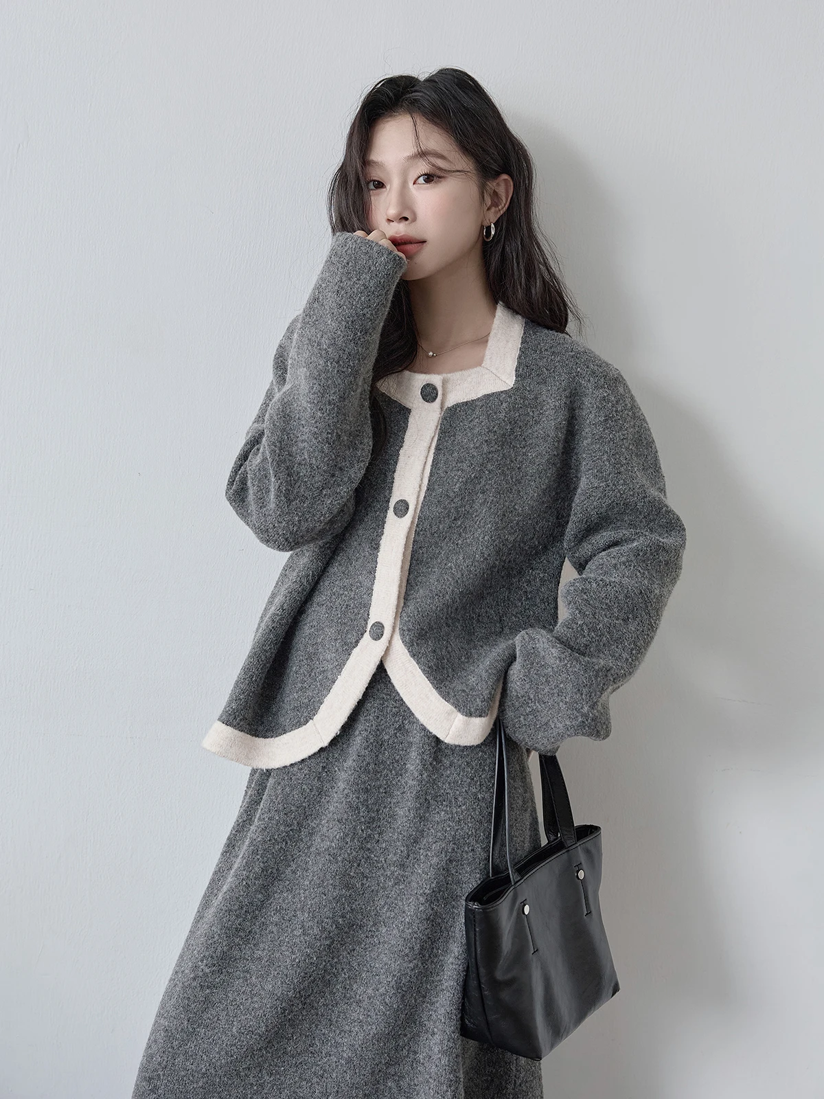 HuiXi Knitted Square Collar Open Cardigan Women's Faion Spring New Arrival Versatile Comfortable Long Sve Crew Ne Sweater
HuiXi Knitted Square Collar Open Cardigan Women's Faion Spring New Arrival Versatile Comfortable Long Sve Crew Ne Sweater
