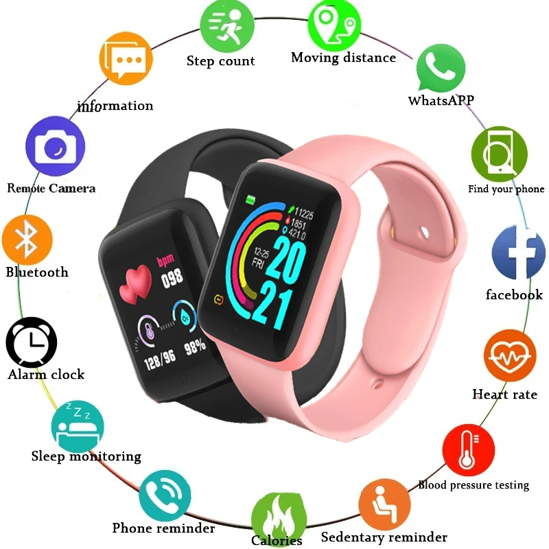 Women's Wristwatch Bluetooth Waterproof Sports Fitness Call Notification Heart Rate Blood Pressure Digital Watches for Men Women
Women's Wristwatch Bluetooth Waterproof Sports Fitness Call Notification Heart Rate Blood Pressure Digital Watches for Men Women