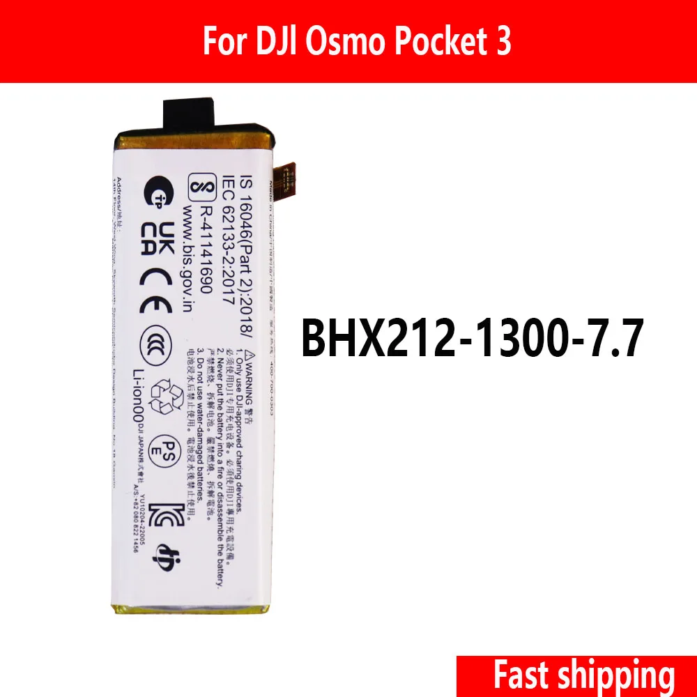 Original battery BHX212-1300-7.7 Replacement Battery For DJI Osmo Pocket 3 Camera Accessories Battery Bateria+Free Tools
Original battery BHX212-1300-7.7 Replacement Battery For DJI Osmo Pocket 3 Camera Accessories Battery Bateria+Free Tools
