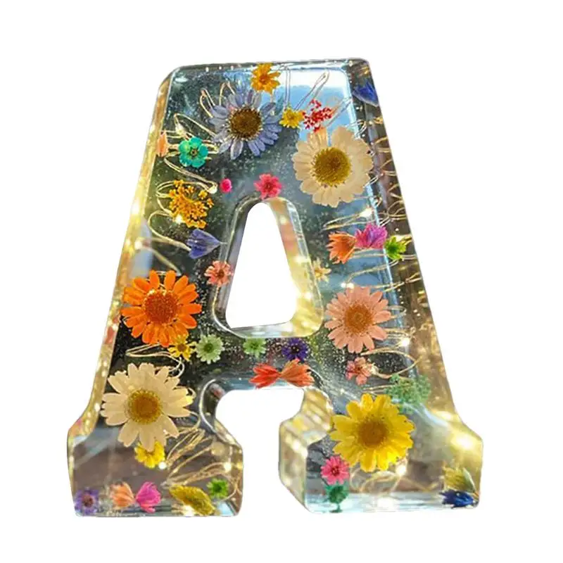 Mother's Day Gift Floral Letter Night Lights Dried Flower Led Lamp Initial Letter Resin Light Creative Table Light Home Decor
Mother's Day Gift Floral Letter Night Lights Dried Flower Led Lamp Initial Letter Resin Light Creative Table Light Home Decor