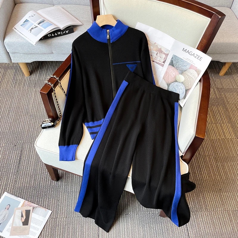 Women 2022 Winter Tracketsuit Stand Collar Coat Top And Pant Two Piece Set Sweater Warm Knitted Suit Thicken Sportwear Clothing
Women 2022 Winter Tracketsuit Stand Collar Coat Top And Pant Two Piece Set Sweater Warm Knitted Suit Thicken Sportwear Clothing