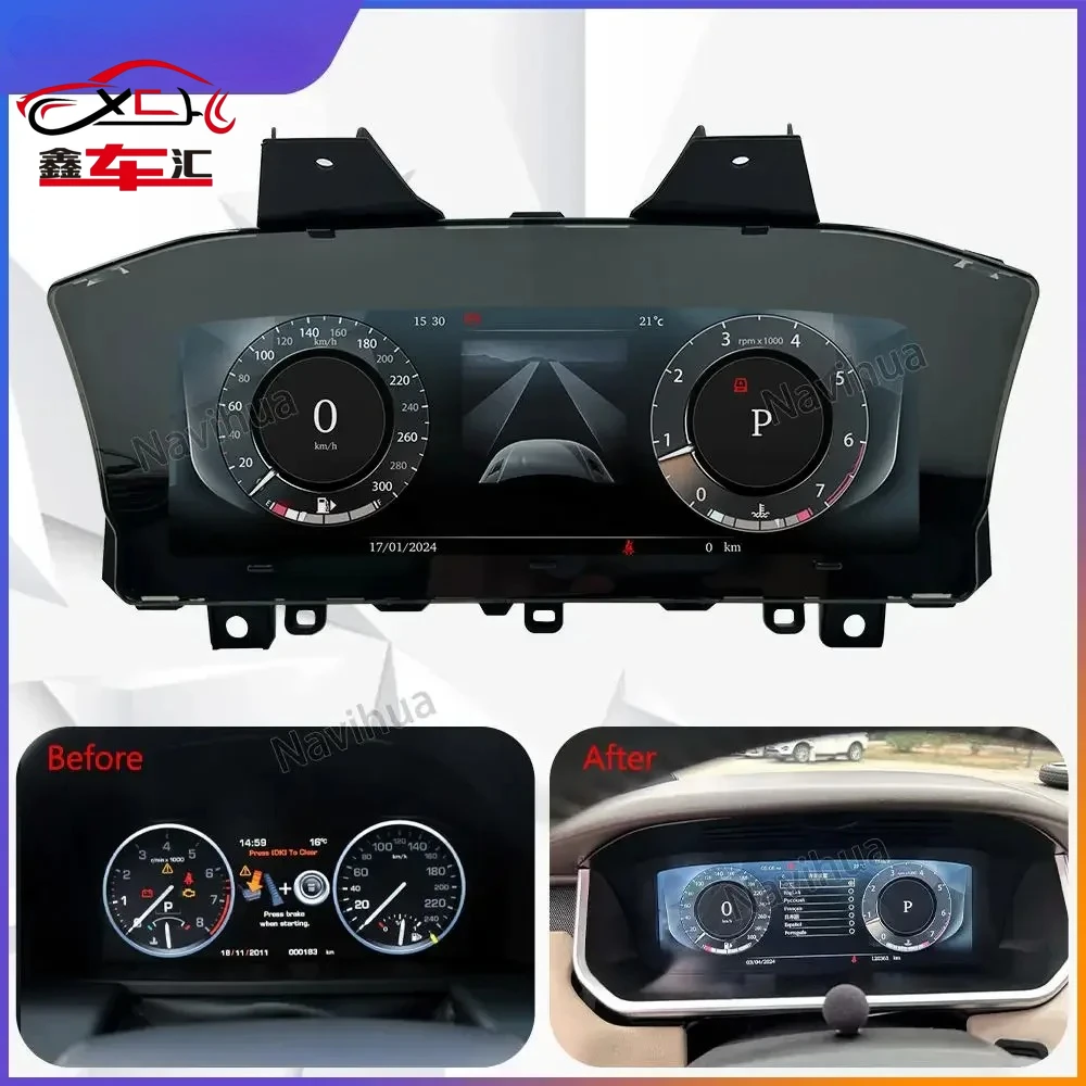 For Range Rover Sport L494/Vogue L405 Car Digital Cluster Speedometer Cockpit LCD Instrument Linux System Auto Display