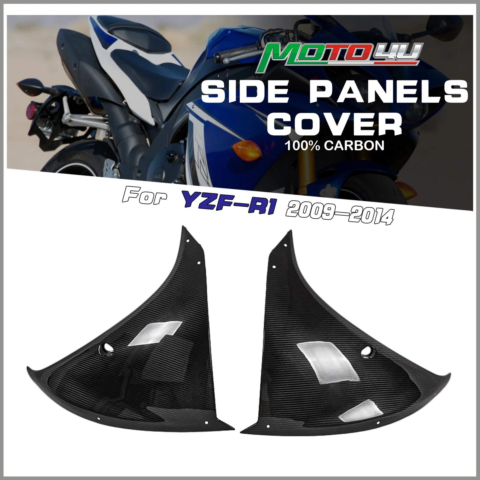 For Yamaha YZF-R1 2009 2010 2011 2012 2013 2014 1Pair Real Carbon Fiber Side Panel Gloss Motorcycle Fairings
For Yamaha YZF-R1 2009 2010 2011 2012 2013 2014 1Pair Real Carbon Fiber Side Panel Gloss Motorcycle Fairings