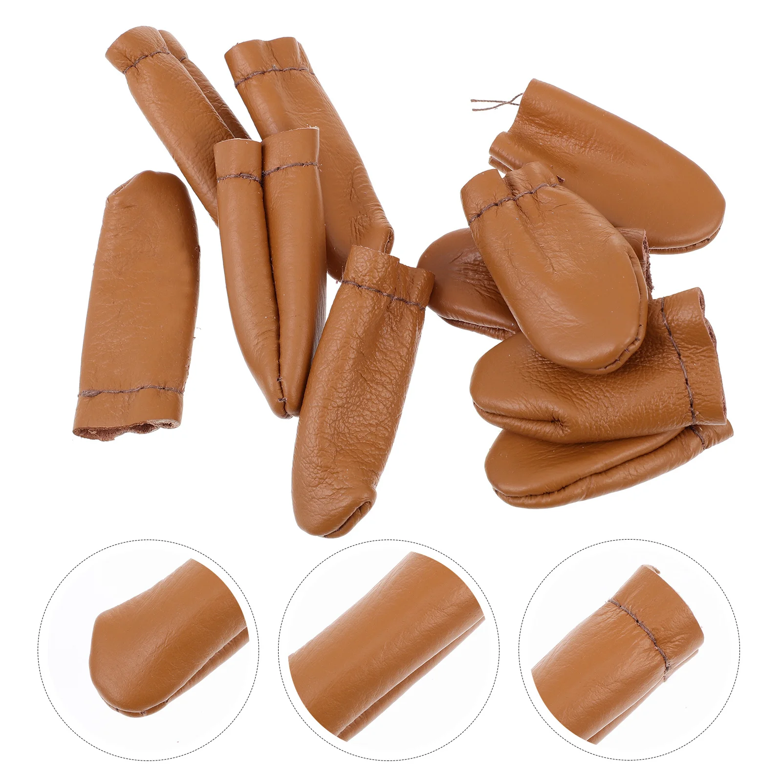 10Pcs Thimble Finger Protectors PU Finger Cots for Felting Sewing Knitting Quilting Embroidery Craft Supplies
10Pcs Thimble Finger Protectors PU Finger Cots for Felting Sewing Knitting Quilting Embroidery Craft Supplies