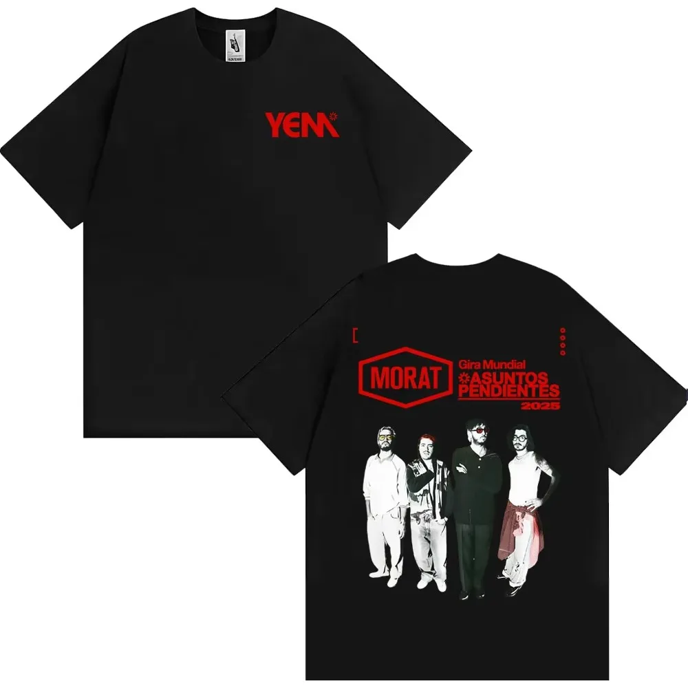 Футболка группы Morat Asuntos Pendientes Album 2025 Tour, мужская и женская футболка в стиле Харадзюку в стиле хип-хоп, рок, хлопковая повседневная футболка большого размера
Футболка группы Morat Asuntos Pendientes Album 2025 Tour, мужская и женская футболка в стиле Харадзюку в стиле хип-хоп, рок, хлопковая повседневная футболка большого размера