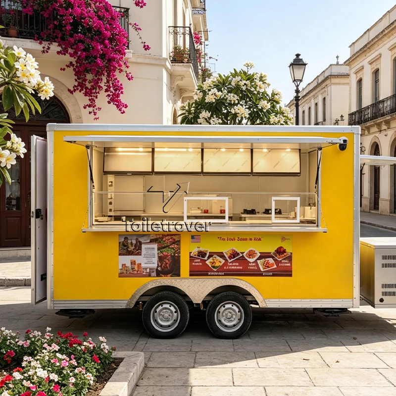 Custom Vintage Food Truck Trailer Doner Kebab Burger Food Trailer Tacos Fried Chicken Street Mobile Fast Food Truck for Sale
Custom Vintage Food Truck Trailer Doner Kebab Burger Food Trailer Tacos Fried Chicken Street Mobile Fast Food Truck for Sale