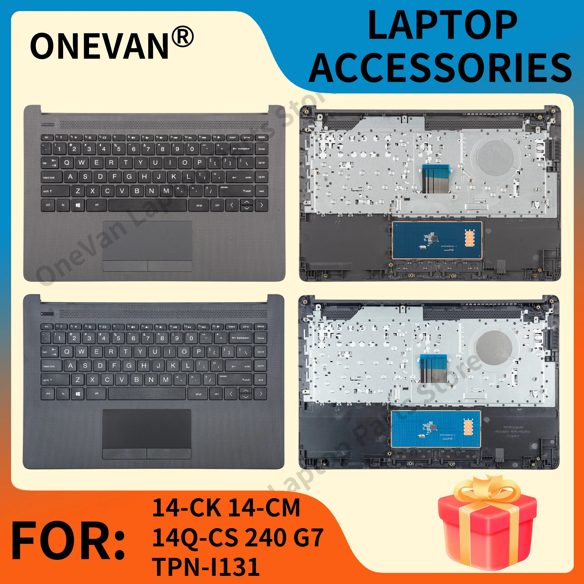NEW Laptop part For HP 14-CK 14-CM 14Q-CS 240 G7 TPN-I131 palmrest With keyboard touchpad upper cover laptop keybpard Black Grey
NEW Laptop part For HP 14-CK 14-CM 14Q-CS 240 G7 TPN-I131 palmrest With keyboard touchpad upper cover laptop keybpard Black Grey