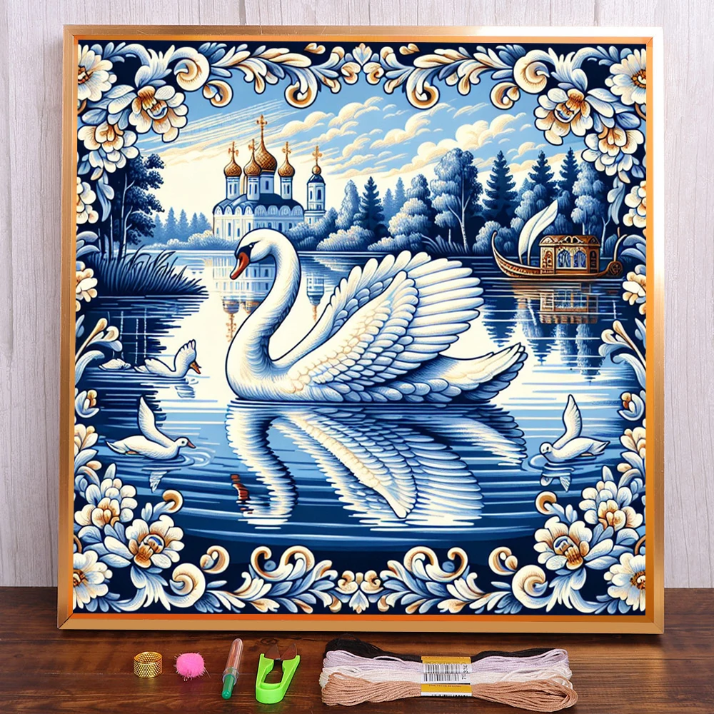 Scenery Swan Printed Fabric 11CT Cross Stitch Embroidery Patterns Craft Hobby Painting Handicraft Promotions Room Decor Sales
Scenery Swan Printed Fabric 11CT Cross Stitch Embroidery Patterns Craft Hobby Painting Handicraft Promotions Room Decor Sales
