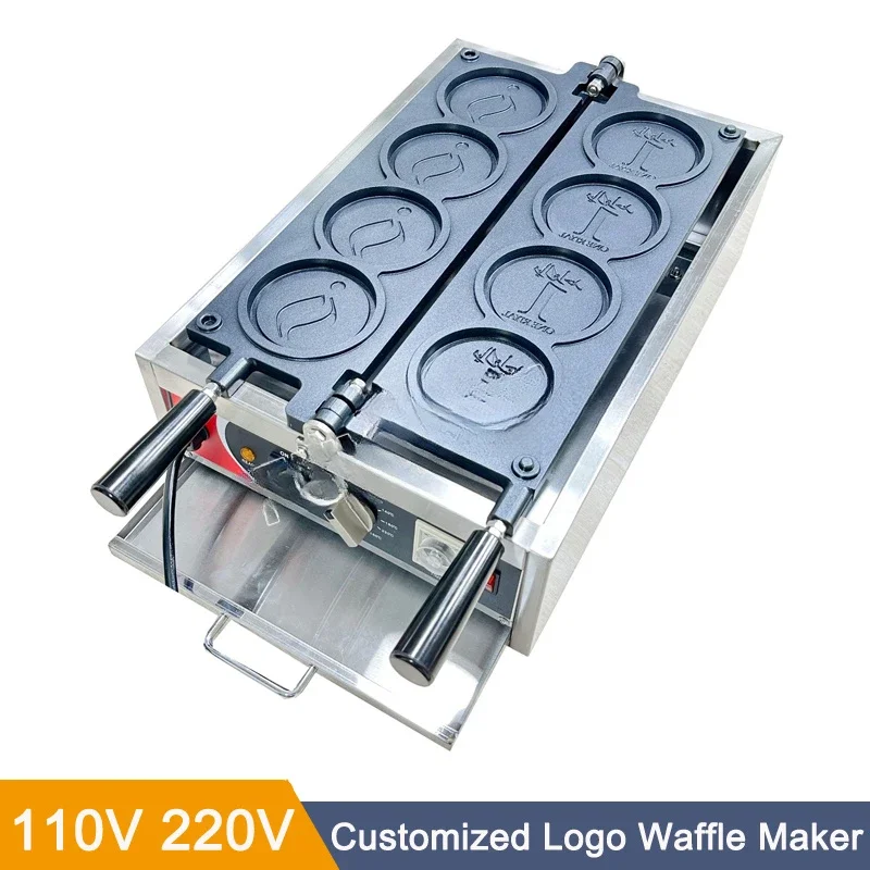 Электрическая вафельница с золотыми монетами и логотипом, круглая хлебопечка, закусочная машина, коммерческая 0-350 ° С с таймером 110В 220В
Электрическая вафельница с золотыми монетами и логотипом, круглая хлебопечка, закусочная машина, коммерческая 0-350 ° С с таймером 110В 220В