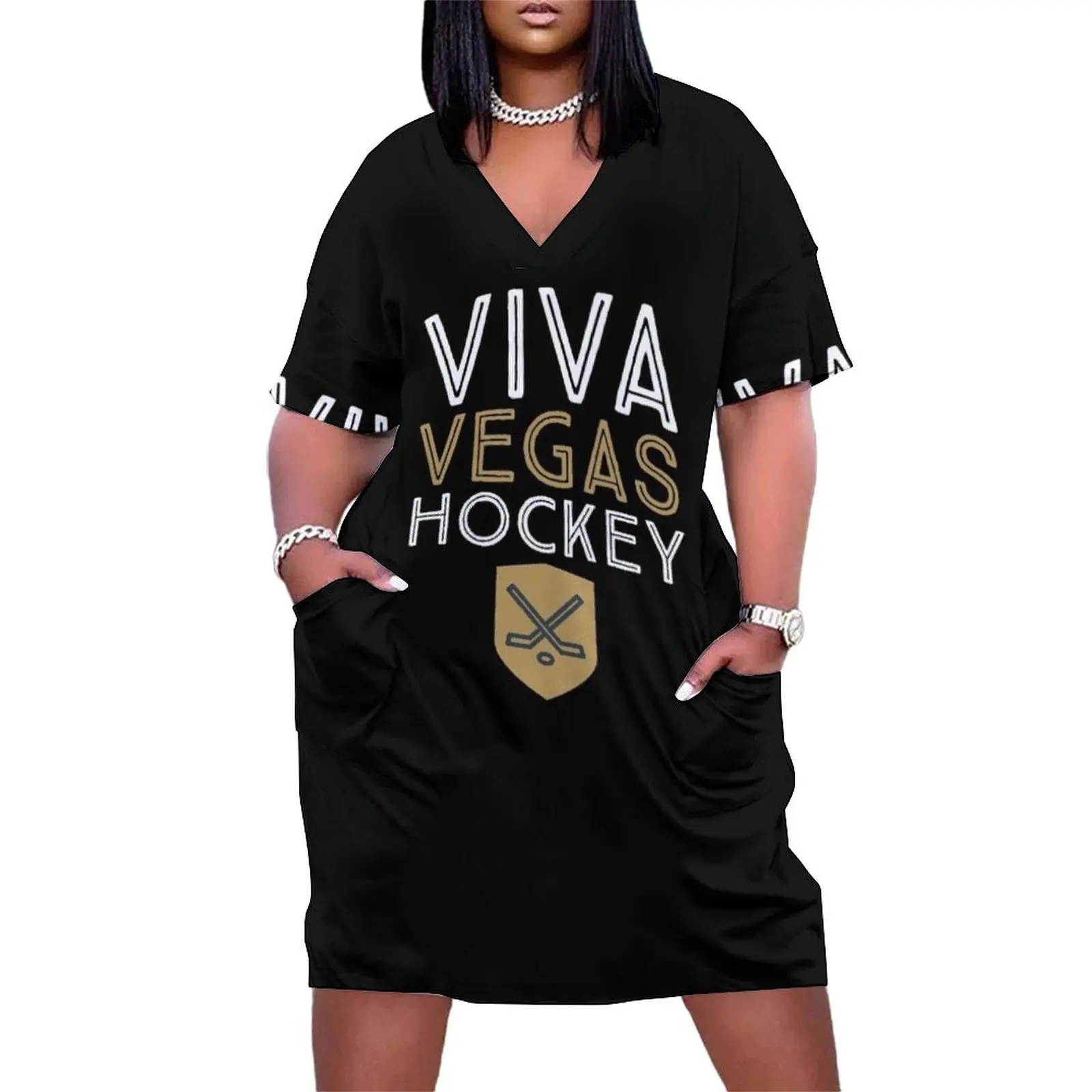 Viva Vegas Hockey Golden Hockey Knights Loose Pocket Dress party dress women elegant luxury beach outfits for women
Viva Vegas Hockey Golden Hockey Knights Loose Pocket Dress party dress women elegant luxury beach outfits for women