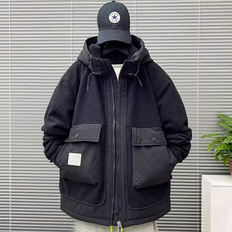 Warm Thickened Casual Workwear Jacket for Men Loose Fit Hooded Design Autumn Winter Large Size Polyester Fiber Coat
Warm Thickened Casual Workwear Jacket for Men Loose Fit Hooded Design Autumn Winter Large Size Polyester Fiber Coat