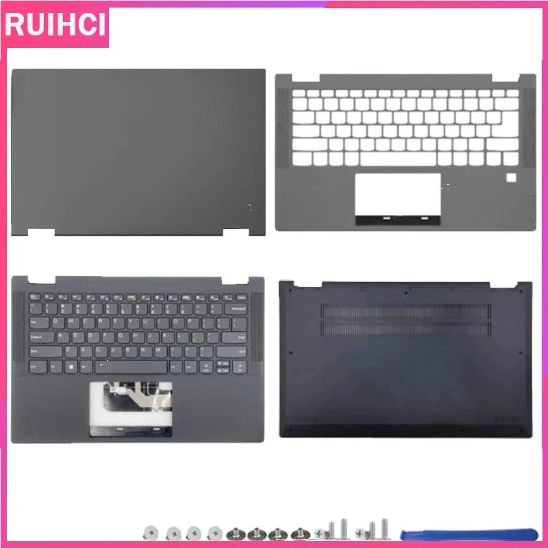 New For Lenovo Ideapad Flex 5-14IIL05 5-14ITL05 Laptop LCD Back Cover Front Bezel Upper Palmrest Bottom Case Keyboard grey
New For Lenovo Ideapad Flex 5-14IIL05 5-14ITL05 Laptop LCD Back Cover Front Bezel Upper Palmrest Bottom Case Keyboard grey