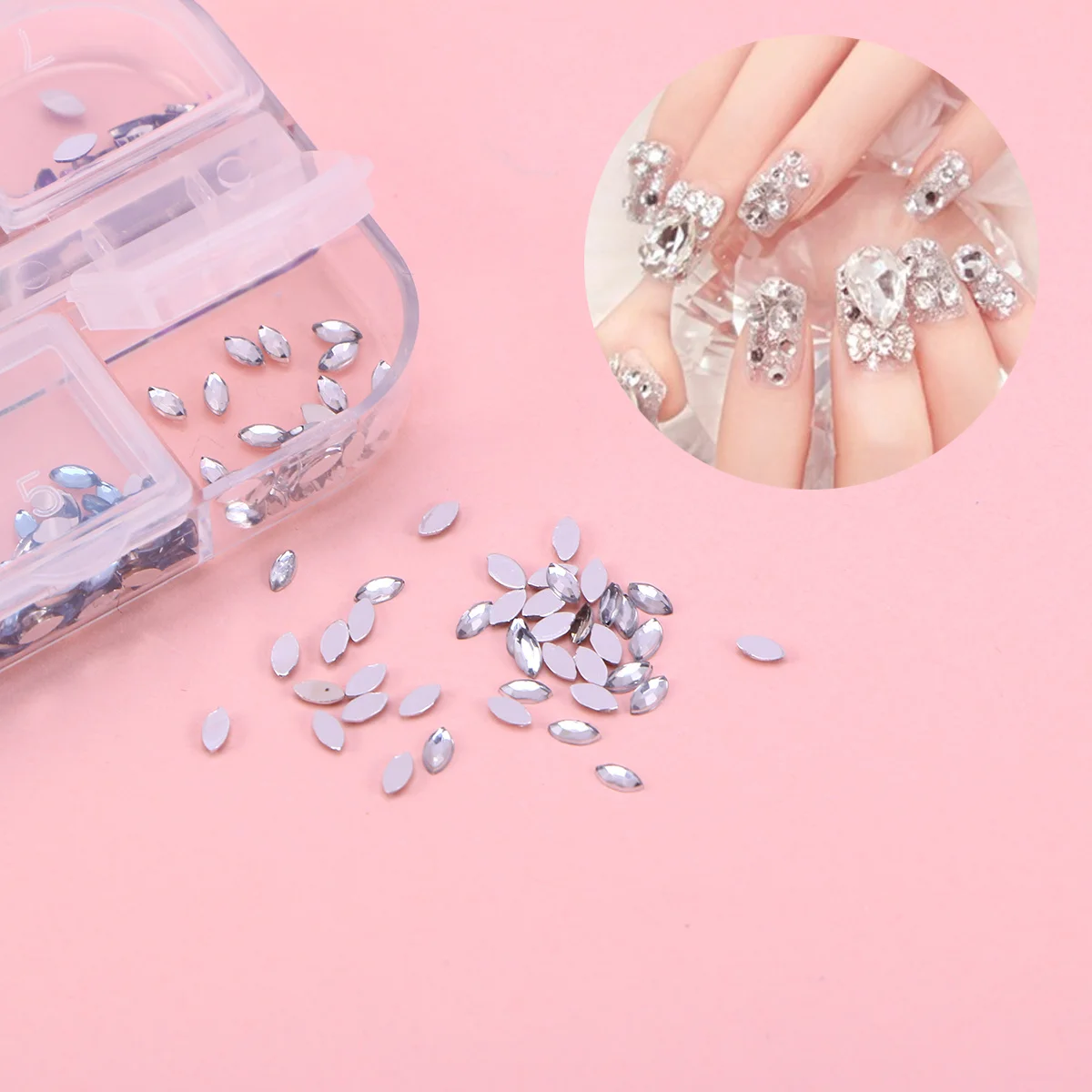 12 Colors Nail Gems Decorations Supplies Flat Back Shaped Manicure Accessories for DIY Nail Art Crystal Shiny Gems
12 Colors Nail Gems Decorations Supplies Flat Back Shaped Manicure Accessories for DIY Nail Art Crystal Shiny Gems