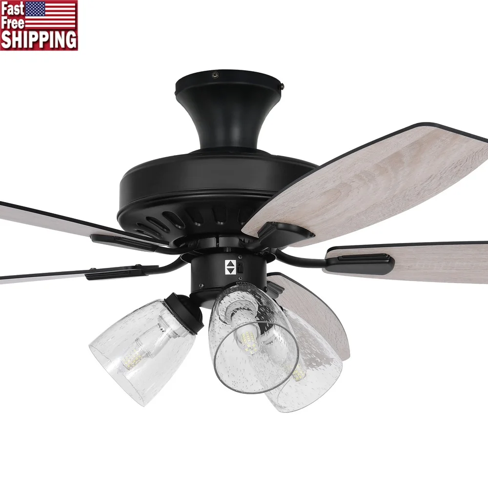52 Inch Farmhouse Ceiling Fan with Light Remote Control Quiet Reversible Motor 5 Blades Timer Function Home Office Bedroom 
52 Inch Farmhouse Ceiling Fan with Light Remote Control Quiet Reversible Motor 5 Blades Timer Function Home Office Bedroom