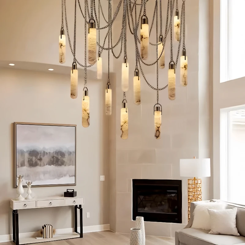 Modern Marble Pendant Light Luxury Solid Brass Multi-Light Nordic Ceiling Lamp Living Room Dining Room Loft Staircase Home Decor
Modern Marble Pendant Light Luxury Solid Brass Multi-Light Nordic Ceiling Lamp Living Room Dining Room Loft Staircase Home Decor