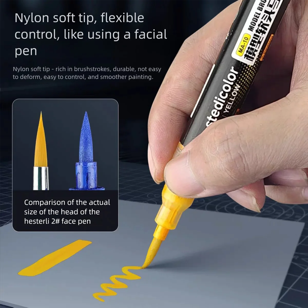Stedi MA10~MA15 Front Valve Type Soft Tip Acrylic Paint Marker Water Based for Gunpla Mecha Figure DIY Hobby Painting Coloring
Stedi MA10~MA15 Front Valve Type Soft Tip Acrylic Paint Marker Water Based for Gunpla Mecha Figure DIY Hobby Painting Coloring