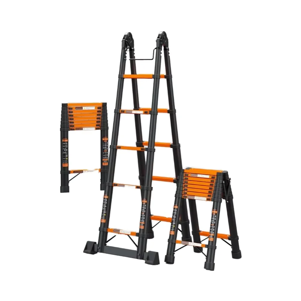 HCYWholesale Telescopic Foldable Aluminum Ladder Modern Lightweight Sturdy Industrial Roof Attic Scaffolding Work 150kg Load
HCYWholesale Telescopic Foldable Aluminum Ladder Modern Lightweight Sturdy Industrial Roof Attic Scaffolding Work 150kg Load