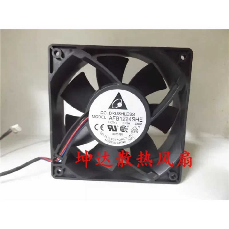 Delta Electronics AFB1224SHE CR00 DC 24V 0.75A 120x120x38mm 3-Wire Server Cooling Fan
Delta Electronics AFB1224SHE CR00 DC 24V 0.75A 120x120x38mm 3-Wire Server Cooling Fan