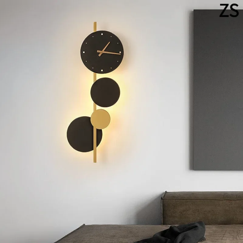 GHJUYIOL Clock wall lamp new modern minimalist Nordic living room TV background wall lamp home decoration bedside lamp
GHJUYIOL Clock wall lamp new modern minimalist Nordic living room TV background wall lamp home decoration bedside lamp