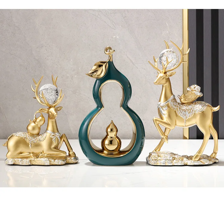 &c Modern Light Luxury Deer Gourd Ornaments New Chinese Style Crafts Home Living Room Wine Cabinet Decorations Housewarming
&c Modern Light Luxury Deer Gourd Ornaments New Chinese Style Crafts Home Living Room Wine Cabinet Decorations Housewarming