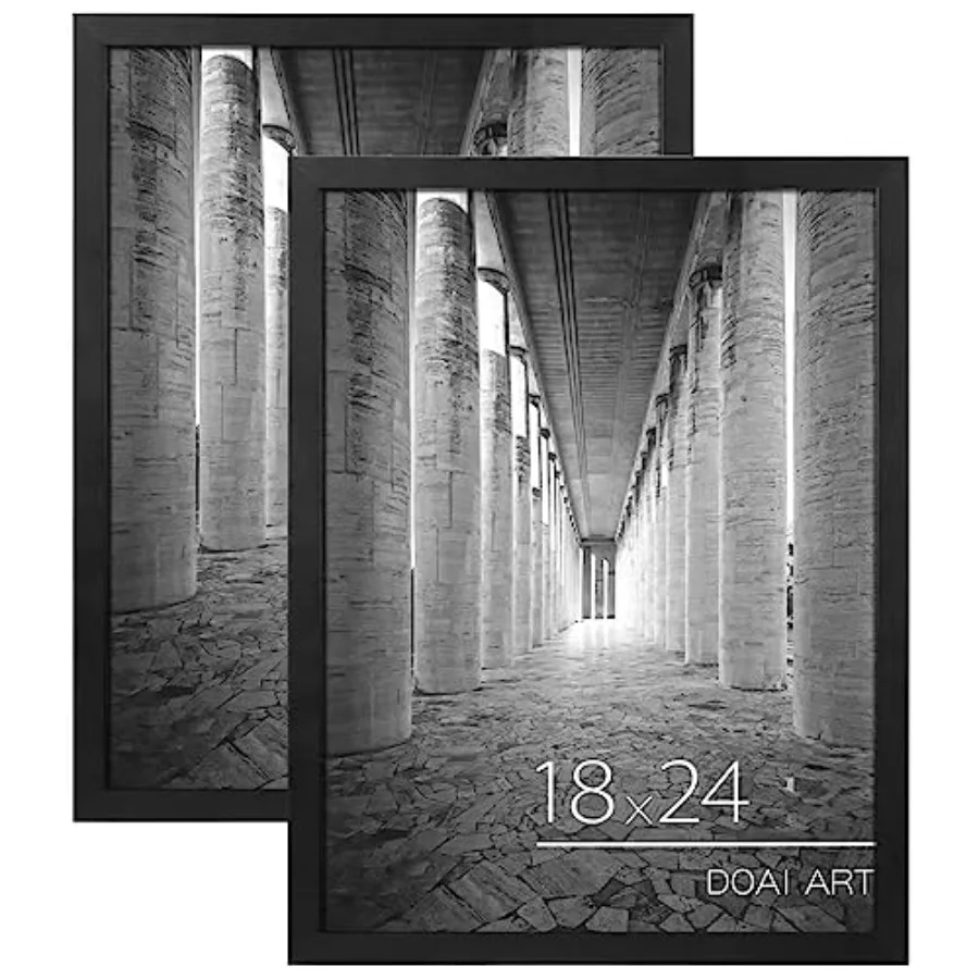 18x24 Poster Frame 2 Pack, 18 x 24 Picture Frames for Horizontal or Vertical Wall Mounting, Scratch-proof Safe and Artistic Lar
18x24 Poster Frame 2 Pack, 18 x 24 Picture Frames for Horizontal or Vertical Wall Mounting, Scratch-proof Safe and Artistic Lar