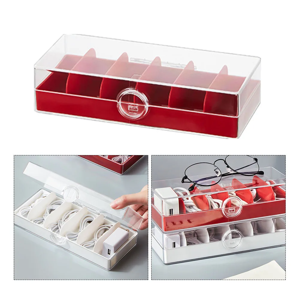 Cable Storage Box Multi-Compartment Waterproof Dust-Proof Wire Organizer For Usb Cables Chargers Earphones Desktop Home Office
Cable Storage Box Multi-Compartment Waterproof Dust-Proof Wire Organizer For Usb Cables Chargers Earphones Desktop Home Office