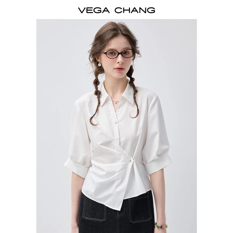 Vega Chang Irregular Twisted White Shirt 2026 Summer New Style Refreshing and Breathable Top
Vega Chang Irregular Twisted White Shirt 2026 Summer New Style Refreshing and Breathable Top