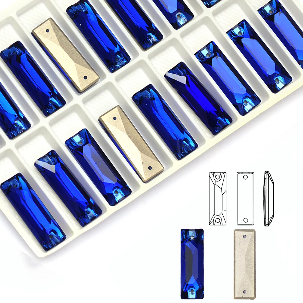 Excellent Quality Sapphire Baguette Crystal Glass Sew-on Stone Flat Back Sewing Strass Beads for Garment Dancing Dress
Excellent Quality Sapphire Baguette Crystal Glass Sew-on Stone Flat Back Sewing Strass Beads for Garment Dancing Dress