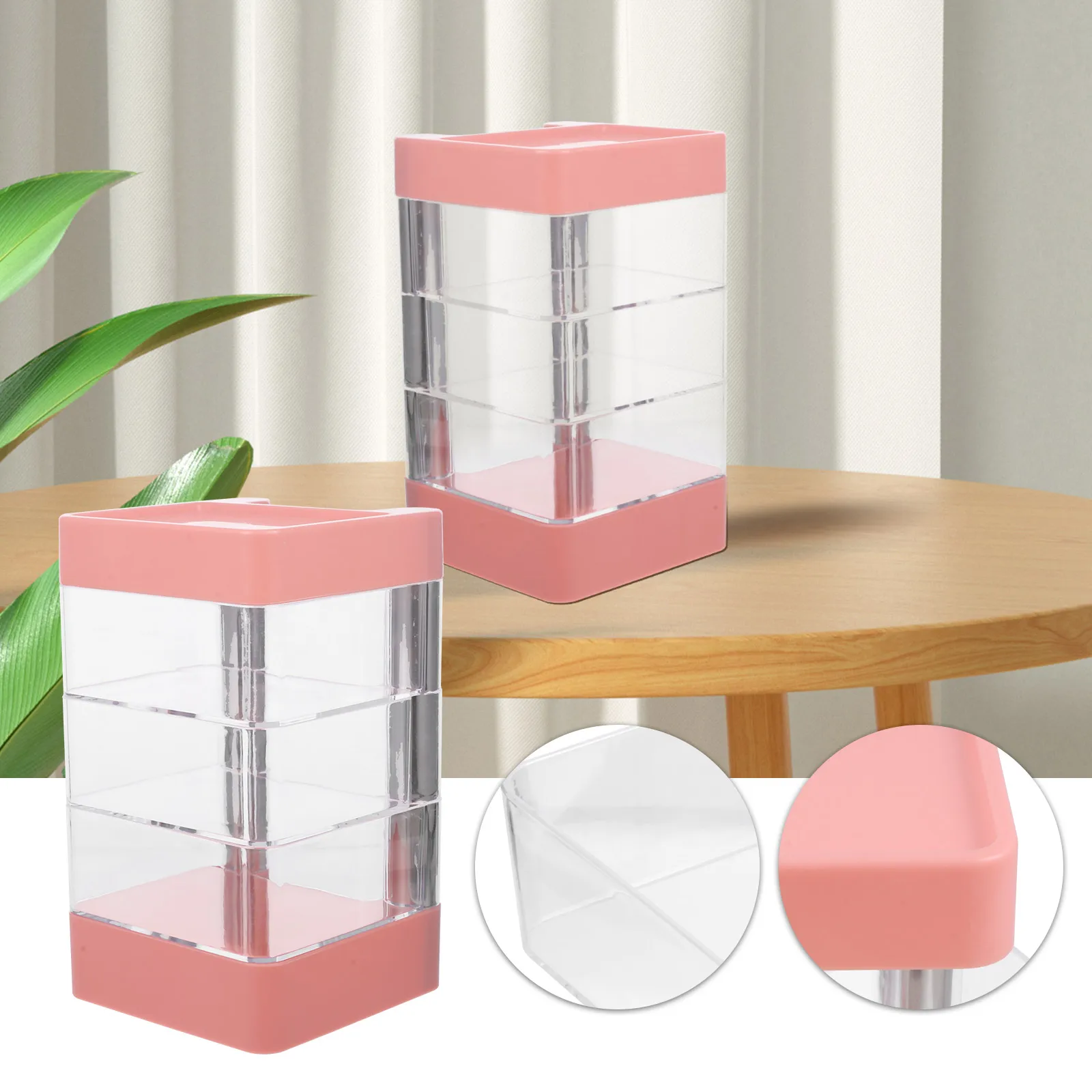 Clear Multi-Layer Jewelry Storage Box Accessories Organizer Earring Ring Display Stand Desktop Holder Gift For
Clear Multi-Layer Jewelry Storage Box Accessories Organizer Earring Ring Display Stand Desktop Holder Gift For