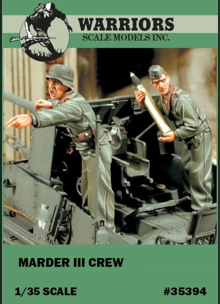 1/35 WWII German Marder III Soldier Crew (2 Figures/Set) Warriors #35394 Resin Kits
1/35 WWII German Marder III Soldier Crew (2 Figures/Set) Warriors #35394 Resin Kits