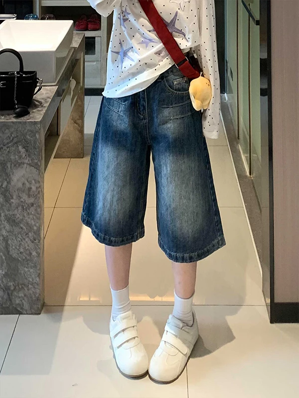 Blue Seven-Foot Women's Jeans Casual Loose Comfortable Versatile Summer New Style American Retro High Waist Wide Leg Pants
Blue Seven-Foot Women's Jeans Casual Loose Comfortable Versatile Summer New Style American Retro High Waist Wide Leg Pants