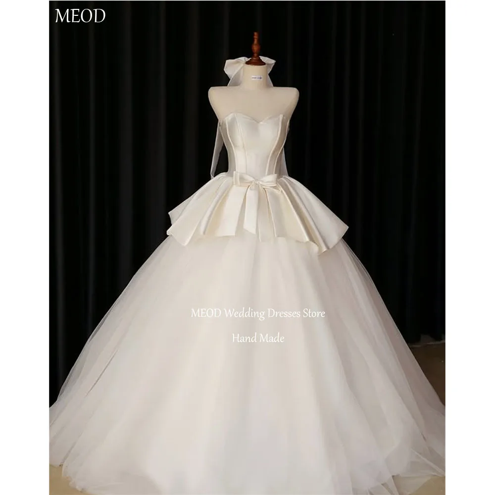 MEOD Satin Wedding Dresses Tiered Sweetheart Sleeveless Vestido De Novia A Line With Bow Elegant Tulle Vestidos Mujer Customized
MEOD Satin Wedding Dresses Tiered Sweetheart Sleeveless Vestido De Novia A Line With Bow Elegant Tulle Vestidos Mujer Customized
