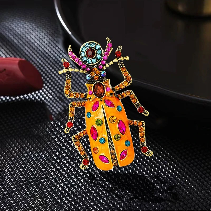 Vintage Beetle Brooch - Retro Insect Pin for Women, Cicada Bug Brooch for Scarf Jacket, Unique Costume Jewelry Gift for Her
Vintage Beetle Brooch - Retro Insect Pin for Women, Cicada Bug Brooch for Scarf Jacket, Unique Costume Jewelry Gift for Her