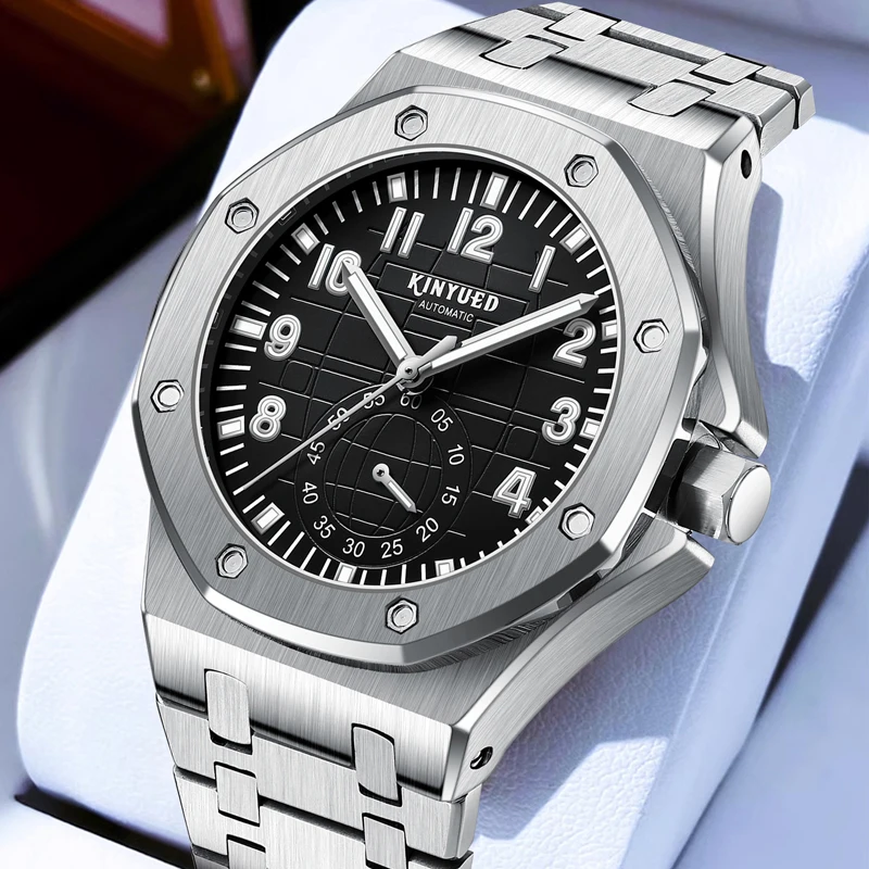 KINYUED Brand Fashion Men Mechanical Watch Stainless Steel Automatic Watches Mens Waterproof Luminous Luxury Wristwatch Male
KINYUED Brand Fashion Men Mechanical Watch Stainless Steel Automatic Watches Mens Waterproof Luminous Luxury Wristwatch Male