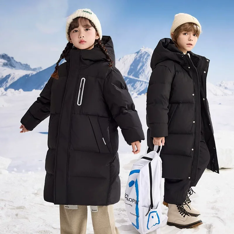New Winter Warm Girls Boys Plain X-Long Hooded Zipper Puffer Jackets School Kids Thick Snow Coat Children Outfit Windbreaker
New Winter Warm Girls Boys Plain X-Long Hooded Zipper Puffer Jackets School Kids Thick Snow Coat Children Outfit Windbreaker
