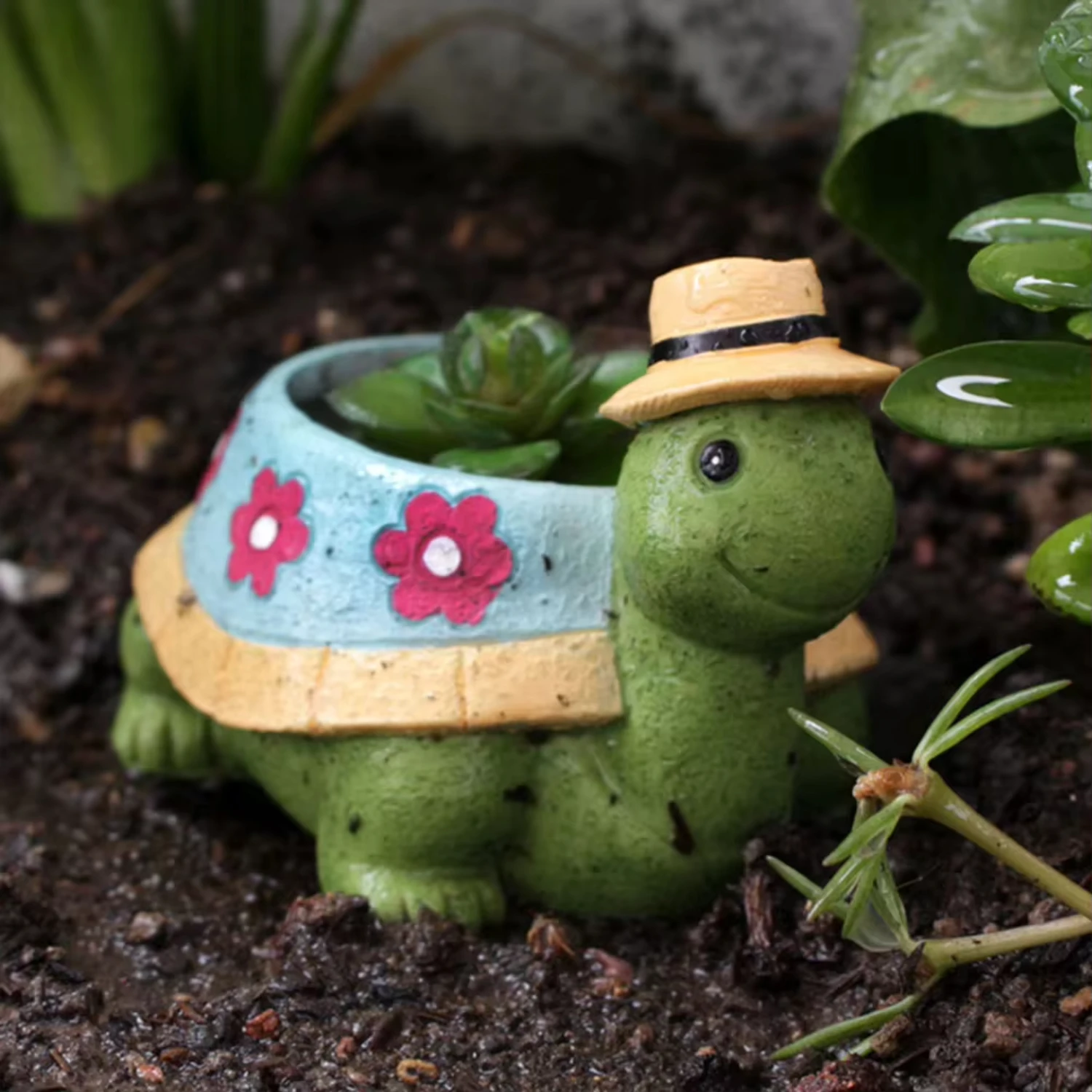 Cartoon Animal Succulent Flower Pot Turtle With Straw Hat Gardening Rasin Pot Green Plants Pot Garden Decorations Cute Pot Comb
Cartoon Animal Succulent Flower Pot Turtle With Straw Hat Gardening Rasin Pot Green Plants Pot Garden Decorations Cute Pot Comb