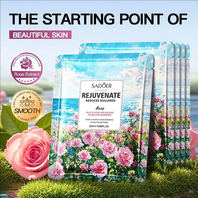 5pcs SADOER Rose Face Mask Moisturizing Brightening Hydrating Facial Masks Face Sheet Masks Beauty Face Skin Care Products
5pcs SADOER Rose Face Mask Moisturizing Brightening Hydrating Facial Masks Face Sheet Masks Beauty Face Skin Care Products