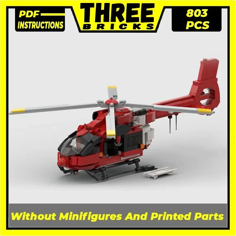 MOC Building Blocks Swiss Medical Aircraft Rega H145 Modular Street View Model DIY Assembly Bricks Children Toys Christmas Gifts
MOC Building Blocks Swiss Medical Aircraft Rega H145 Modular Street View Model DIY Assembly Bricks Children Toys Christmas Gifts