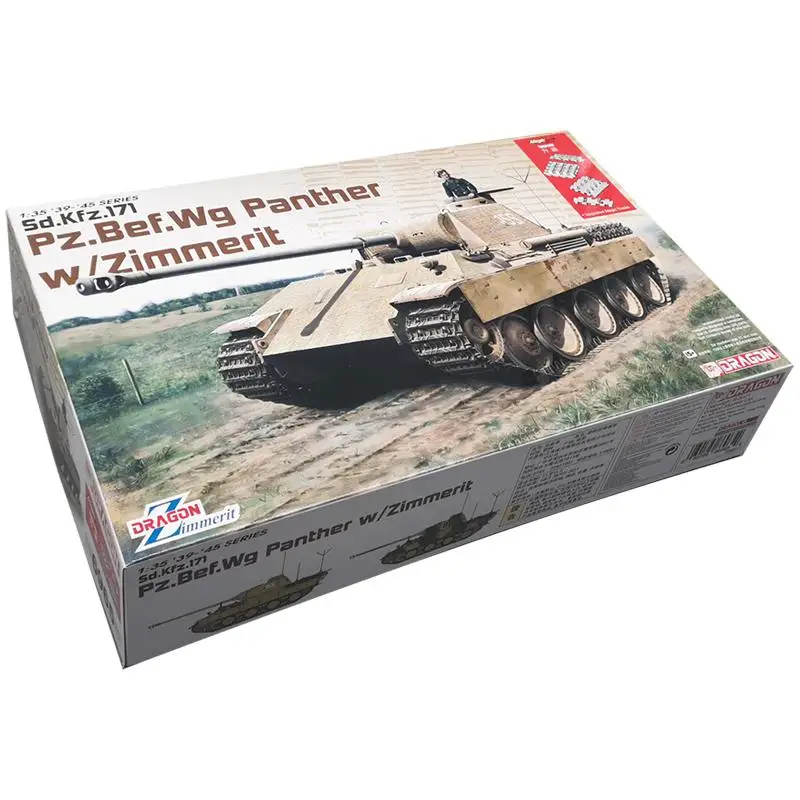 DRAGON 6965, масштаб 1/35, бетерекс-Пантера, циммерт с волшебной пластиковой моделью
DRAGON 6965, масштаб 1/35, бетерекс-Пантера, циммерт с волшебной пластиковой моделью