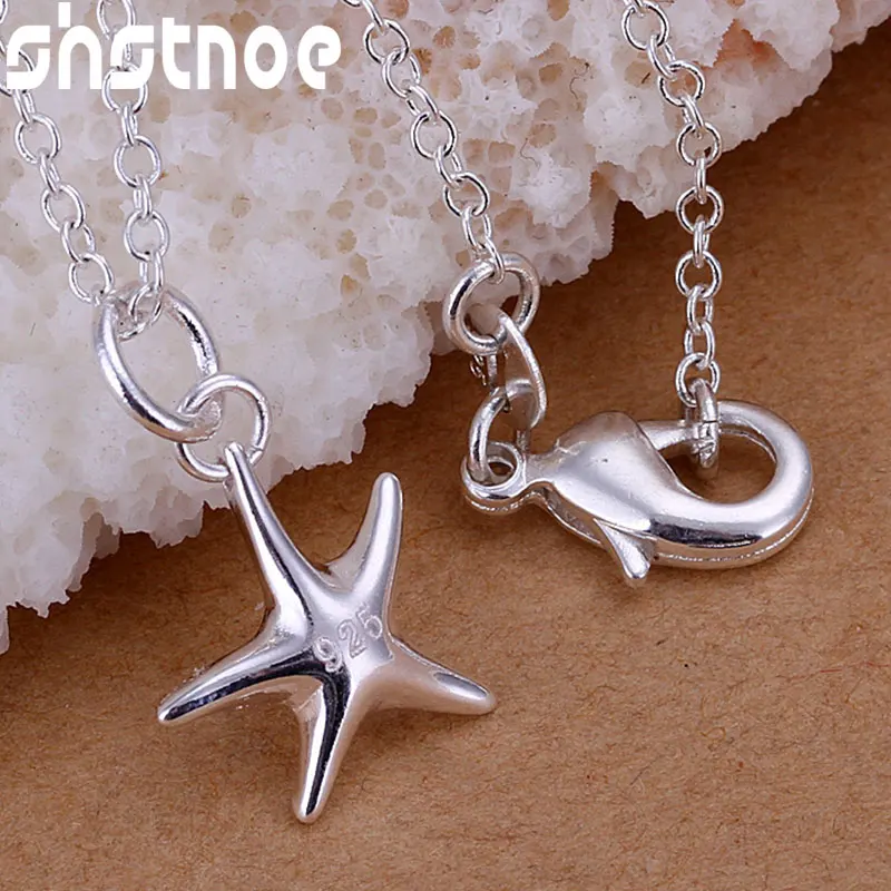 925 Sterling Silver 16-30 Inch Chain Little Stars Pendant Necklace For Women Jewelry Fashion Wedding Engagement Party Gift
925 Sterling Silver 16-30 Inch Chain Little Stars Pendant Necklace For Women Jewelry Fashion Wedding Engagement Party Gift