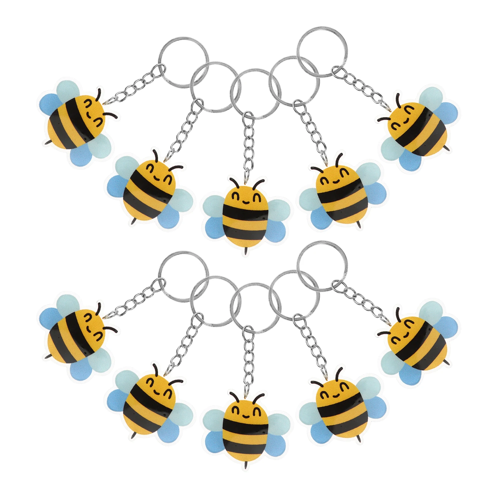 10 Pcs Keychain Cartoon Bee Keyring Party Favors Novelty Keychains Metal Acrylic Lightweight Compact Size Colors Fun Shaped
10 Pcs Keychain Cartoon Bee Keyring Party Favors Novelty Keychains Metal Acrylic Lightweight Compact Size Colors Fun Shaped