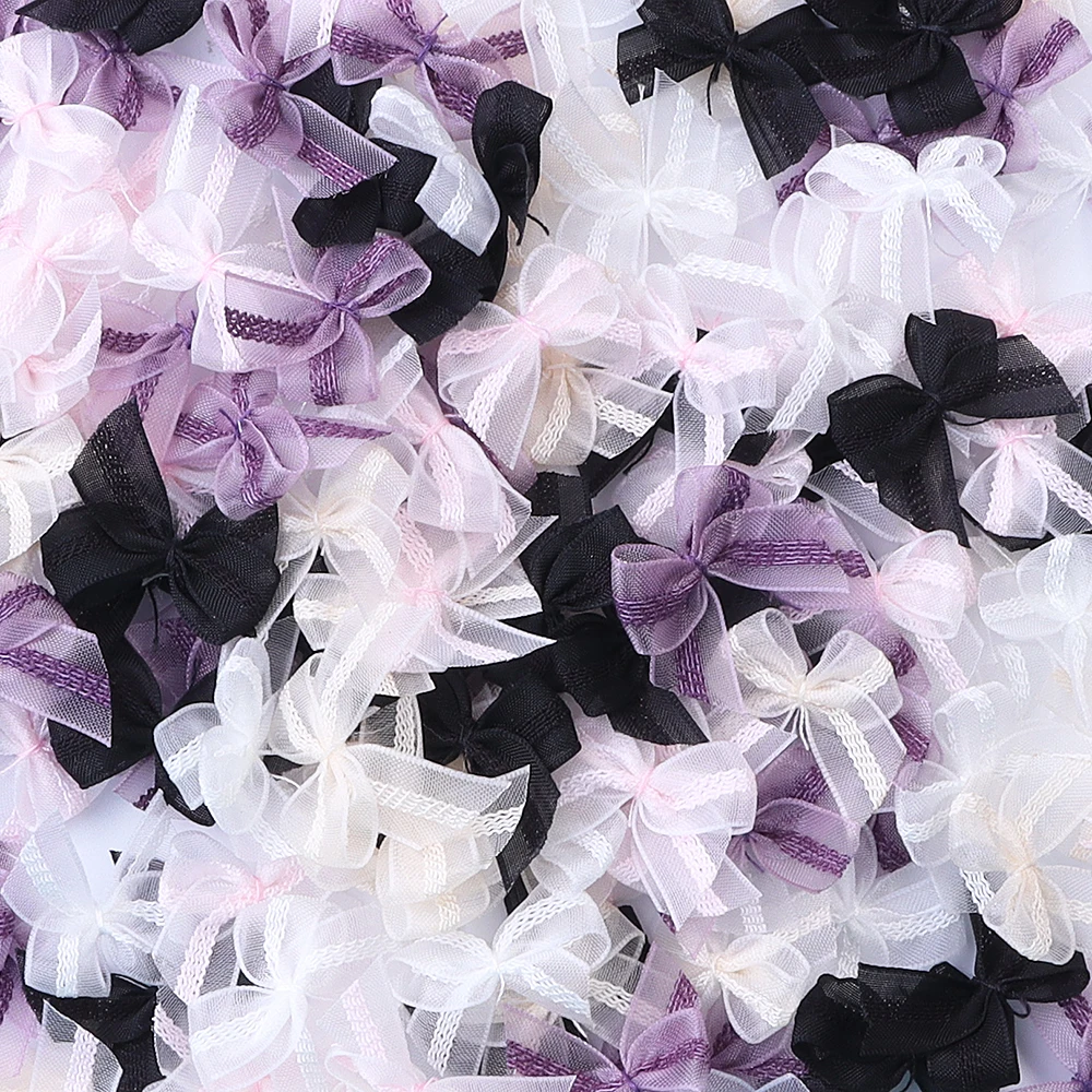 30/60pcs Mini Mesh Ribbon Bows Multicolor Lace Mini Bowknot Satin Ribbon Bow Flower for DIY Decoration Headwear Accessories
30/60pcs Mini Mesh Ribbon Bows Multicolor Lace Mini Bowknot Satin Ribbon Bow Flower for DIY Decoration Headwear Accessories 